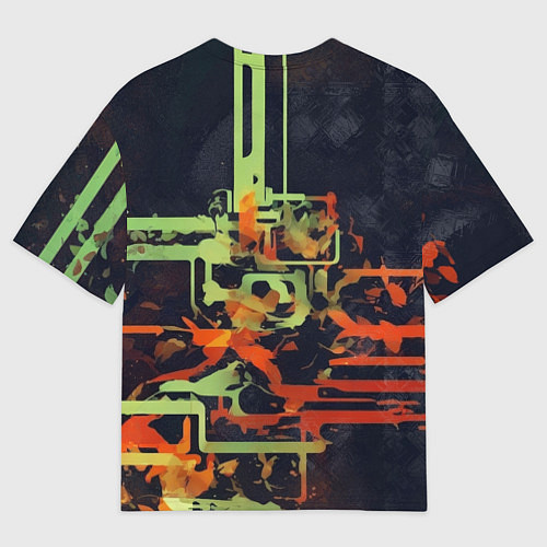 Мужская футболка оверсайз Юный Они / 3D-принт – фото 2