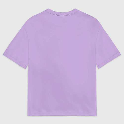 Мужская футболка оверсайз Чаруй реальность на лавандовом / 3D-принт – фото 2