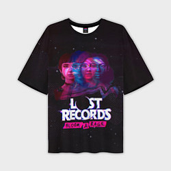 Мужская футболка оверсайз Герои Lost records bloom and rage