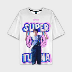 Футболка оверсайз мужская BTS Super Tuna, цвет: 3D-принт