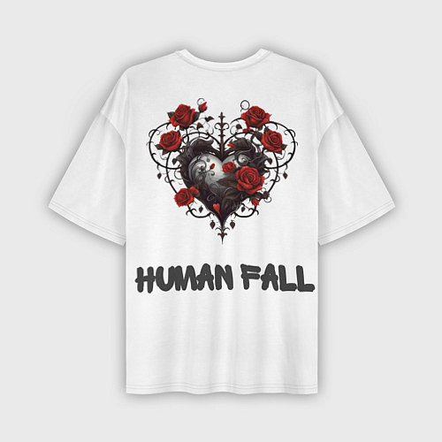 Мужская футболка оверсайз Human Fall Clown / 3D-принт – фото 2