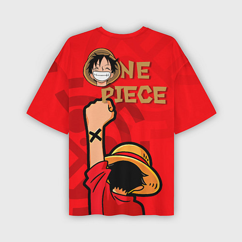 Мужская футболка оверсайз One Piece Luffy Monkey D / 3D-принт – фото 2