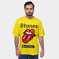 Футболка оверсайз мужская Stones no filter, цвет: 3D-принт — фото 2