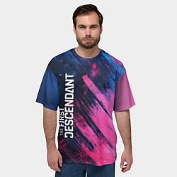 Футболка оверсайз мужская The First Descendant - Texture, цвет: 3D-принт — фото 2