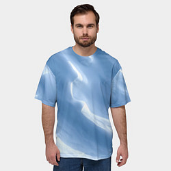 Футболка оверсайз мужская Снежный покров, цвет: 3D-принт — фото 2