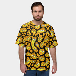 Футболка оверсайз мужская Гарфилд паттерн, цвет: 3D-принт — фото 2
