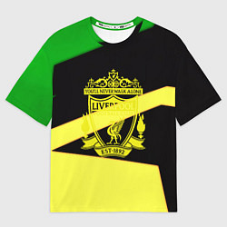 Мужская футболка оверсайз Liverpool geometry sport