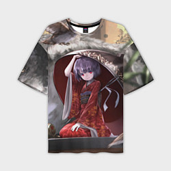Мужская футболка оверсайз Touhou Project Симмёмару Сукуна