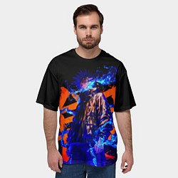 Футболка оверсайз мужская Маг Мэгуми Фусигуро - Магическая битва, цвет: 3D-принт — фото 2