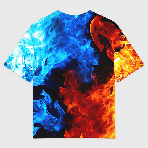 Мужская футболка оверсайз Linkin park битва огней / 3D-принт – фото 2