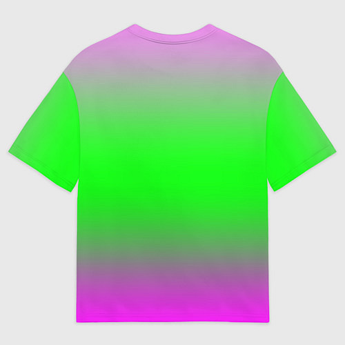 Мужская футболка оверсайз Градиент текстура / 3D-принт – фото 2