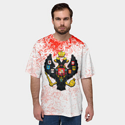 Футболка оверсайз мужская Российская империя краски, цвет: 3D-принт — фото 2