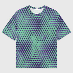 Футболка оверсайз мужская Геометрическая абстракция линий, цвет: 3D-принт