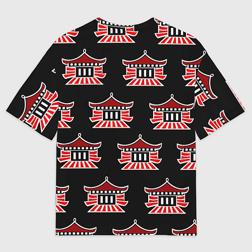 Мужская футболка оверсайз Буддистские символы - японские атрибуты / 3D-принт – фото 2