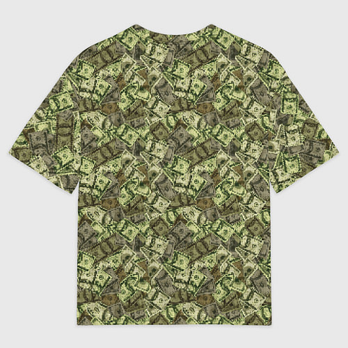 Мужская футболка оверсайз Милитари деньги / 3D-принт – фото 2