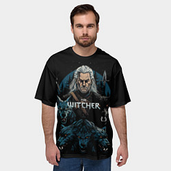 Футболка оверсайз мужская The Witcher and wolfs, цвет: 3D-принт — фото 2