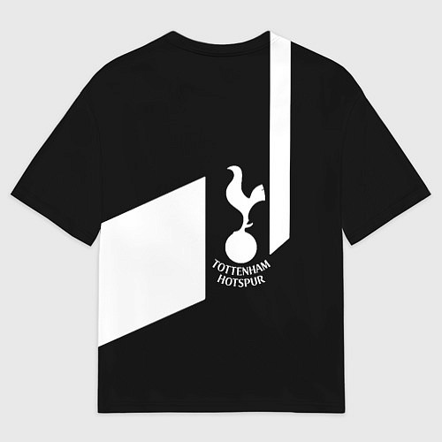 Мужская футболка оверсайз Тоттенхэм геометрия / 3D-принт – фото 2