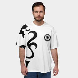 Футболка оверсайз мужская Chelsea sport fc, цвет: 3D-принт — фото 2