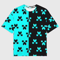 Футболка оверсайз мужская Minecraft pattern game, цвет: 3D-принт