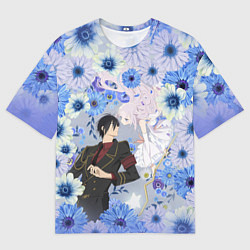 Футболка оверсайз мужская Волшебница и злой офицер - Миллер и Мимори, цвет: 3D-принт