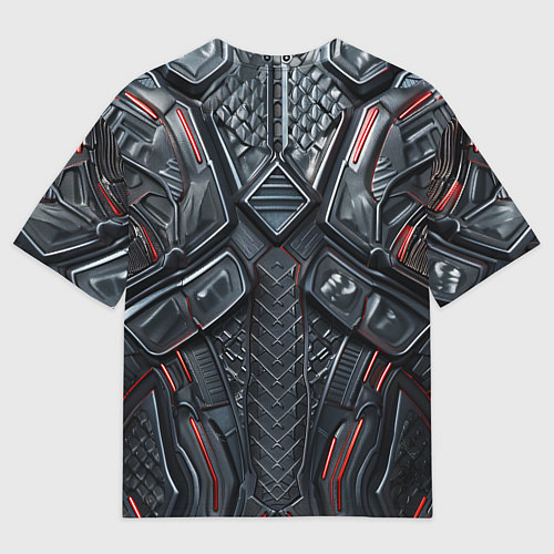 Мужская футболка оверсайз Железный путешественник / 3D-принт – фото 2