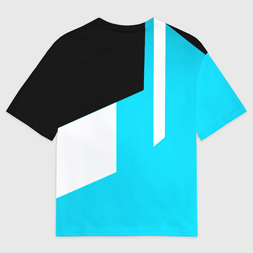 Мужская футболка оверсайз Napoli geometry fc / 3D-принт – фото 2