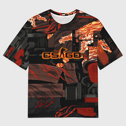 Мужская футболка оверсайз CSGO howl kase