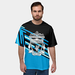 Футболка оверсайз мужская Реал Мадрид геометрия, цвет: 3D-принт — фото 2