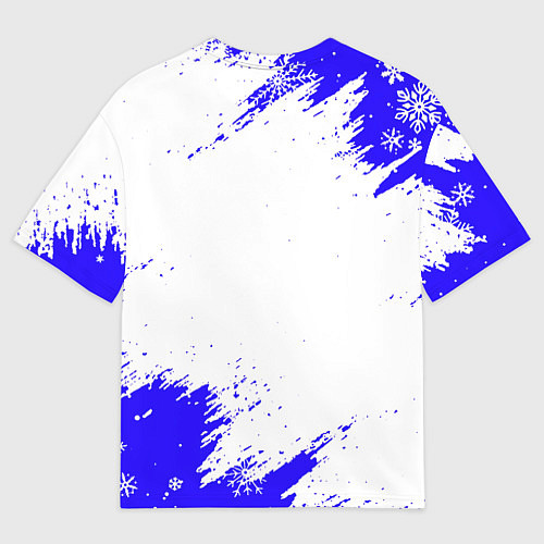 Мужская футболка оверсайз Скайрим зима / 3D-принт – фото 2