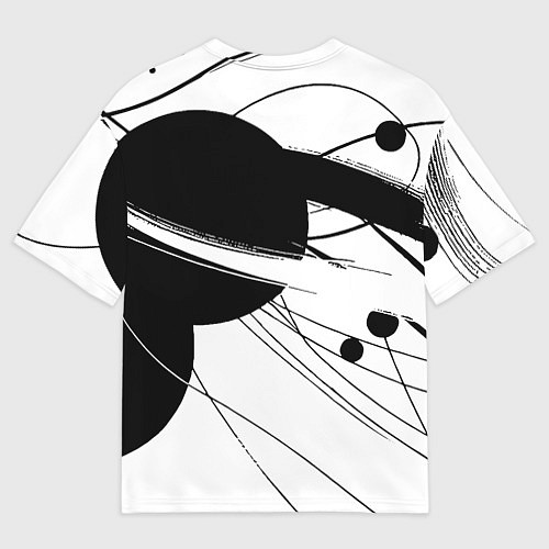 Мужская футболка оверсайз Milano - fashion abstraction / 3D-принт – фото 2