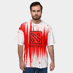 Футболка оверсайз мужская Dota abstraction, цвет: 3D-принт — фото 2