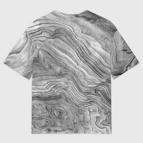 Мужская футболка оверсайз Текстура дерева - абстракция / 3D-принт – фото 2