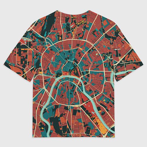 Мужская футболка оверсайз Vibrant Moscow / 3D-принт – фото 2