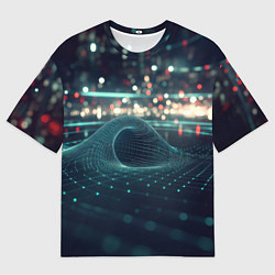 Мужская футболка оверсайз Кибернетическое пространство