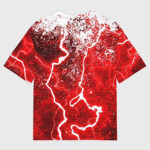 Мужская футболка оверсайз Dead by daylight молнии в красках / 3D-принт – фото 2