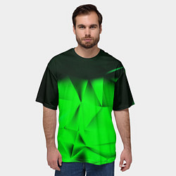 Футболка оверсайз мужская Кислотная абстракция кубы, цвет: 3D-принт — фото 2