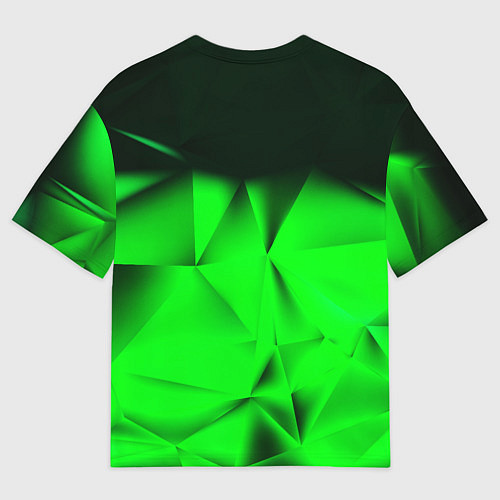 Мужская футболка оверсайз Кислотная абстракция кубы / 3D-принт – фото 2