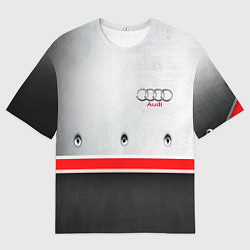 Футболка оверсайз мужская Audi metal sport, цвет: 3D-принт