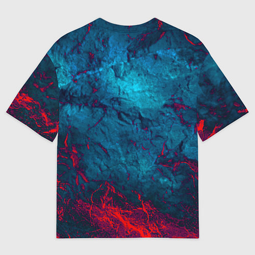 Мужская футболка оверсайз Warhammer 40000 space marine 2 ультрамарин / 3D-принт – фото 2