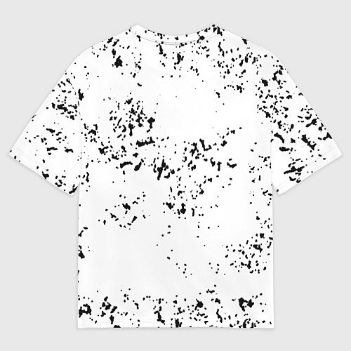 Мужская футболка оверсайз Ведьмак краски лого / 3D-принт – фото 2