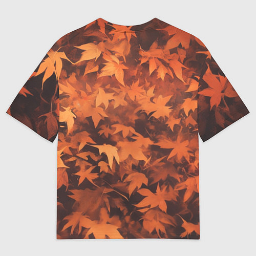 Мужская футболка оверсайз Тыквинный Джек в кепке и шарфе / 3D-принт – фото 2