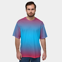 Футболка оверсайз мужская Neon gradeinet, цвет: 3D-принт — фото 2