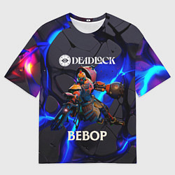 Мужская футболка оверсайз Deadlock logo and Bebop