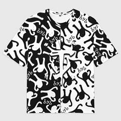 Футболка оверсайз мужская Doom logo мем, цвет: 3D-принт