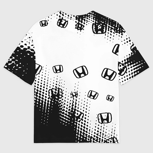 Мужская футболка оверсайз BMW x honda pattern / 3D-принт – фото 2
