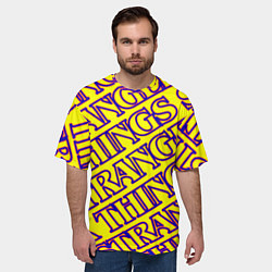 Футболка оверсайз мужская Stranger Things serials, цвет: 3D-принт — фото 2