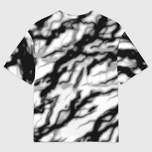 Мужская футболка оверсайз Rainbow six storm black / 3D-принт – фото 2