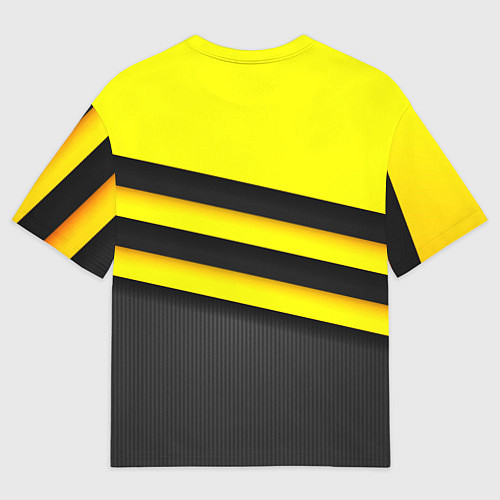 Мужская футболка оверсайз Герб РФ геометрия линии / 3D-принт – фото 2