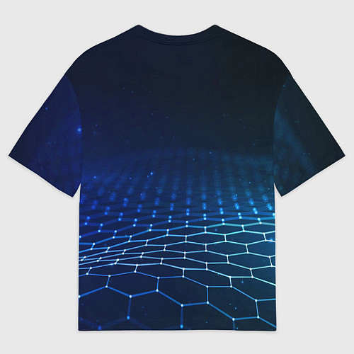 Мужская футболка оверсайз Астро бот / 3D-принт – фото 2