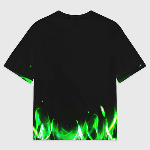 Мужская футболка оверсайз Toxic text / 3D-принт – фото 2